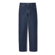 Pantalone in denim con etichetta Gucci