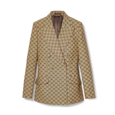 Zweireihiger Blazer aus GG Canvas