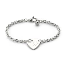 Trademark chain bracelet with charm