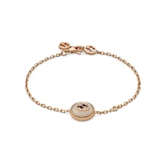 Pulsera Gucci Interlocking de 18 kt diamantes