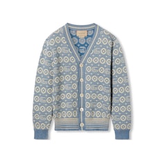 Cardigan bambino in cotone con Doppia G