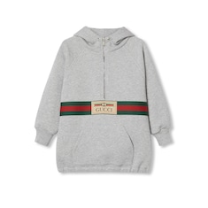 Giacca bambino in cotone con etichetta Gucci