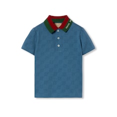 Children's GG jersey polo shirt