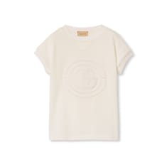 T-shirt bambino in cotone ricamato