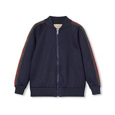 Children's technical jersey zip jacket