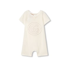 Baby cotton one-piece with embroidery