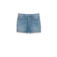 Shorts aus Denim mit normaler Passform und Horsebit