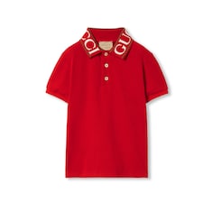 Children's cotton polo shirt