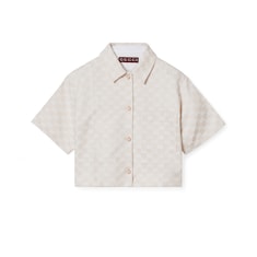 GG cotton gabardine shirt