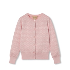 Children's Double G wool viscose cardigan