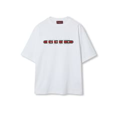 Camiseta de algodón y estampado Gucci