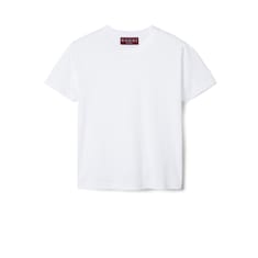 Embroidered cotton jersey T-shirt
