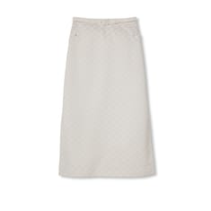 GG cotton gabardine skirt