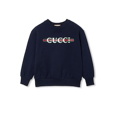 Sweat-shirt pour enfant en coton avec bande Web