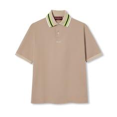 Cotton piquet polo shirt