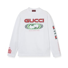 Cotton jerseyT-shirt with Gucci print