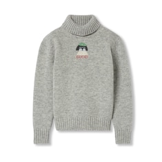 Children's turtleneck wool top