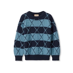 Kinderpullover aus Wolle mit Argyle-Muster