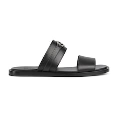 Men's sandal with Round Interlocking G