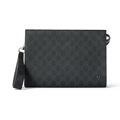 Cartera neceser GG con ribete gris