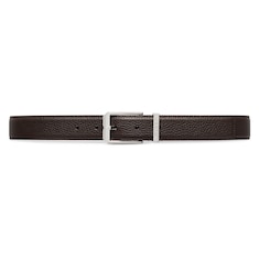 Belt with rectangular buckle