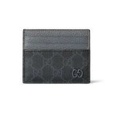 Grey trim GG card case 