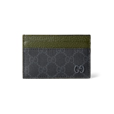 Bi-colour card case with GG detail