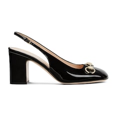 Damenschuh mit Fersenriemchen und Horsebit