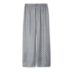 Pantaloni in twill di seta GG