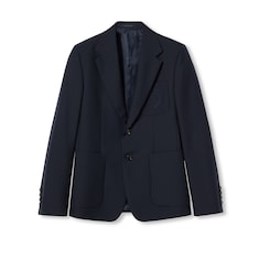 Chaqueta de dril con bordado de ascensorista