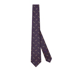 Corbata de jacquard de seda con GG