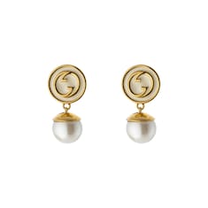 Pendientes de perla con forma de gota Gucci Blondie