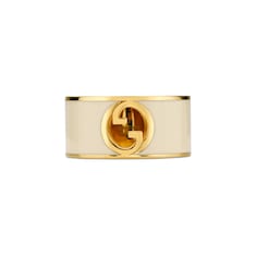 Breiter Gucci Blondie Ring mit Emaille-Detail