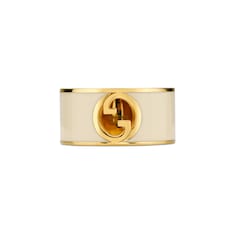 Gucci Blondie系列宽版珐琅戒指