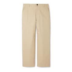 Pantalon en twill de coton double avec bande Web