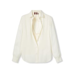 Sujetador y camisa de jacquard de seda Gucci