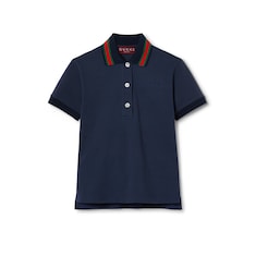 Cotton stretch piquet polo shirt