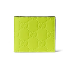 GG rubber-effect bi-fold wallet