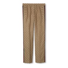 GG linen blend canvas jogging pant