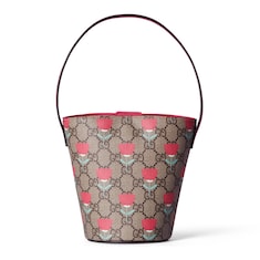 Borsa a secchiello bambino in tessuto GG stampato