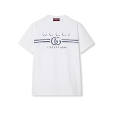 オンライン限定  GUCCI”プリント コットンジャージー Tシャツ