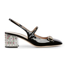 Women's Horsebit pump with crystals