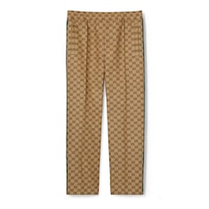 GG linen blend canvas jogging pant