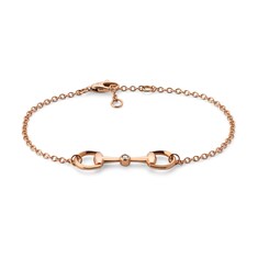 18k Horsebit diamond chain bracelet