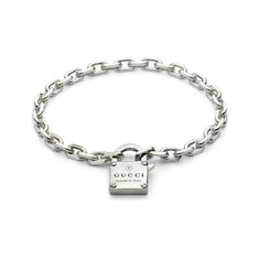 Trademark chain bracelet with padlock