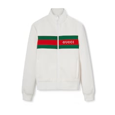 Chaqueta con cremallera y tribanda Web