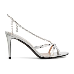 Women's crystal chain sandal