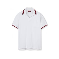 GG terry cloth polo shirt with Web