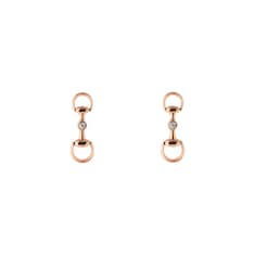 18k Horsebit diamond earrings