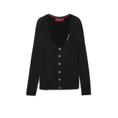 Black silk cardigan hotsell